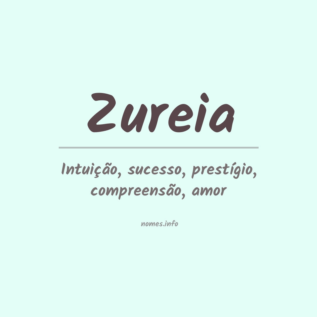 Significado do nome Zureia