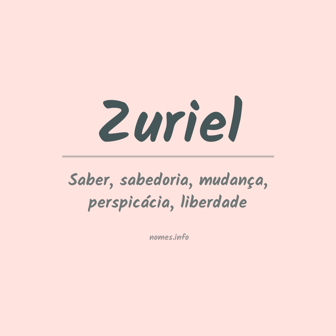 Significado do nome Zuriel