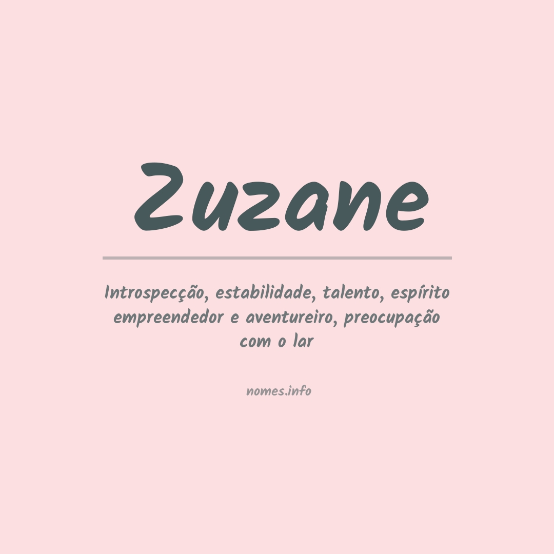 Significado do nome Zuzane